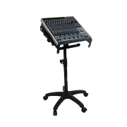 Gator Frameworks Height and Angled Adjustable Wheeled Mixer Stand with Casters