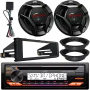 JVC KD-T92MBS USB Bluetooth CD Receiver, Dash Kit, 2x 6.5" Speakers w/ Adaptors