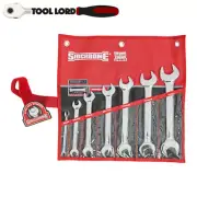 Sidchrome 7 Piece Double Open End AF Spanner Set Imperial SAE SCMT20412 1/4"-1"