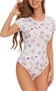 [Somniumnight] Bodysuit Romper Onesie Pajamas: Adult Cute Octopus Stars Pattern