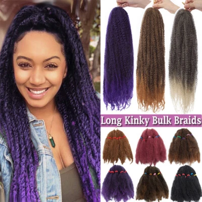 Afro Kinky Twist Crochet Braids Hair Marley Braid Curly Braiding Hair Extensions