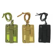 Adjustable Lanyard ID Card Holder Organizer Hook & Loop Patch Badge Holder
