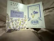 Crabtree & Evelyn Lot Of 2 Bar Bath Soap 3.5 Oz Old Stock Lavender / Freesia