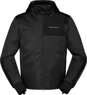 Spidi Hoodie Net, textile jacket , color: Black , size: S