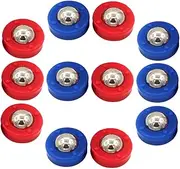 Outanaya 12pcs Tabletop Shuffleboard Desktop Toys Desktop Accessories Football Toys Free Sliding Beads Board Game Rolling Beads Shuffleboard Wax Plastic Roll Balls Toys Shuffleboard Beads