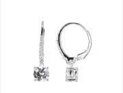 Bella Luce® White Lab Created Sapphire Rhodium Over 925 Silver Earrings 2.16