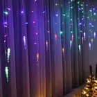 Plastic Fairy String Lights Multicolor White Party Lights Curtain Lamp Outdoor