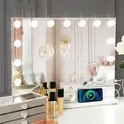 Vanity Mirror with Lights, Large Hollywood Makeup Mirror with 15 LED Bulbs Dimma