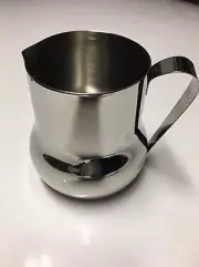 Fox Run Kitchens 18/8 Stainless Steel Frothing Pitcher, 13-Ounce, Creamer - NEW