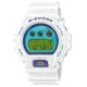 【CASIO 卡西歐】G-SHOCK 經典系列 運動電子錶 白 DW-6900RCS-7_50mm