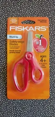 FISKARS Scissors Blunt-tip Safety-edge Blades Kids Crafts School Classroom Tools