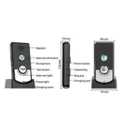 Wireless Voice Intercom Home Smart 2 Way Talk Doorbell Black MT8