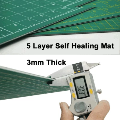 Cutting Mat for Self-Healing Hobby and Work 5 Layer Thick Heavy Duty A1, A2 & A3