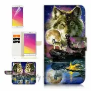 Wolf TPU Phone Wallet Case Cover For Samsung Galaxy A31 - 21448