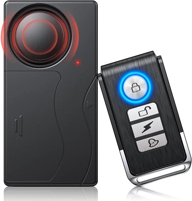 110Db Car Alarm System, Anti-Theft Vibration Alarm with 10 Levels Sensitivity Ad