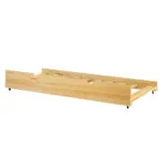 Narell Solid Pine Single Pull Out Trundle Bed - Natural