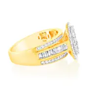 Luminesce Lab Grown 9ct Yellow Gold Ring in1 Carat Diamond, Q