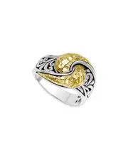 Samuel B. 18K & Silver Spinner Ring