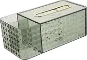 ASAKKURA Luxury Green Storage Paper Box Tissue Box Cover Desktop Tissue Organizer Space Saver