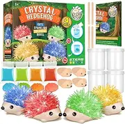 XXTOYS Crystal Growing Kit for Kids - 4 Vibrant Colored Hedgehog to Grow - Science Experiments for Kids - Crystal Science Kits - Craft Stuff Toys for Teens - STEM Projects for Boys & Girls