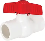 EZ-FLO 3/4 Inch Slip Schedule 40 PVC Quarter Turn Ball Valve, Brass Plumbing Fitting, 20113