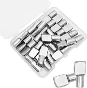 22 Pcs Shelf Pins Pegs,1/4 Inch Diameter Spoon Shape Nickel Plated Shelf Support