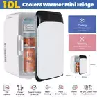 10L ABS Mini Fridge Portable Refrigerator Cooler&Warmer Car Home Beauty Makeup