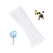 100 Pieces Pipe Cleaners Chenille Stem, Solid Color Pipe Cleaners Set for Pip...