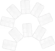 10pcs Nail Charms Container Plastic Rhinestone Organizing Box Multi-Grid Bead Storage Container