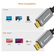 Mbeat Tough Link 1.8m HDMI to DisplayPort Cable with USB Power