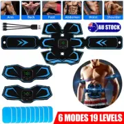 Rechargeable EMS Abdominal Muscle Toning Trainer ABS Stimulator Toner Fitness RK