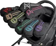 mytag Golf Hybrid Head Covers, Small Hybrids Driving Iron Headcover, 8pcs Fits Cobra T Rail, Cleveland Launcher, Wilson Launch Pad, Tour Edge Utility Irons
