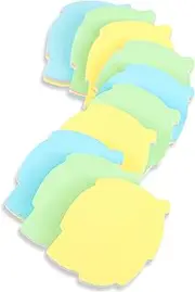 1000 Sheets Sticky Notes - 10 Pads 85×70mm Leaf Shaped - 4 Mixed Colors Removable Self Stick Notes Memo Cute Leaves Post for Office/Home/Kitchen/Baking/School Bulk Sale