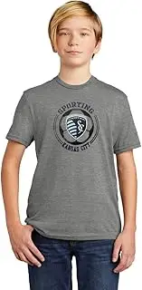 Outerstuff Sporting Kansas City Juniors Boys Size 4-18 Team Wordmark Performance T-Shirt