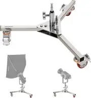 Heavy Duty Stainless Steel Light Stand Base with Junior to Baby Adapter for Phot