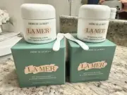 Crème de la Mer Moisturizing Cream 2X 2OZ EMPTY Jars