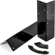 Set of 4 Raised Garden Bed Corner Brackets for 12''-16'' H Bed Metal