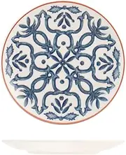 H&H Paxos Fruit Plates Set of 12, Stoneware, Assorted Colours, 19 cm