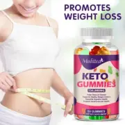 Keto ACV BHB Gummies For Weight Loss Fat Burner Detox Cleanse Keto Diet Pills