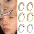 Ziron Steel Hinged Segment Clicker Ear Nose Body Ring Lip Hoop Piercing 1PC AU