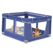 Dog Playpen 42 × 42 Inch, Puppy PlayPen with Gate for Puppies, Small and