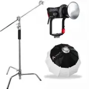 Aputure LS 600d 600W Daylight 5600K LED Video Light (V-Mount)+Lantern 90cm+Stand