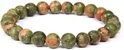 [QJZM] Lapis Lazuli Bracelets Men Natural Energy Lazuli Bracelet Polished 8mm Lazurite Beads Bangle Pulsera Women Jewelry Gift-10_21cm