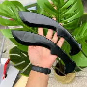 Natural Hand carved Obsidian Kukri Knife Crystal Heal sword Crystal Heal Gift