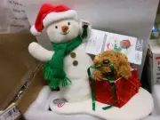 Hallmark "Wrapped In Joy Snowman" 2024 Sound & Motion Plush NEW