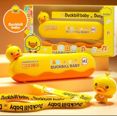Cartoon Duck Harmonica Toy For Kids Musical Instrument Baby Montessori Education