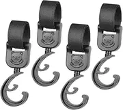 UPKOCH 4Pcs Stroller Bag Hooks Heavy Duty Hangers for Diaper Bags Accessories Towels Easy to Install Remove for Shopping Outdoor Walks