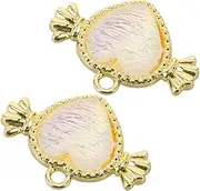 [BESPORTBLE] Pendant Necklace Jewelry Heart Necklace Charms for Earrings Valentines Day Necklace Pendant Charm Keychain Accessories Charms Bracelet Pendant Charm Golden Alloy