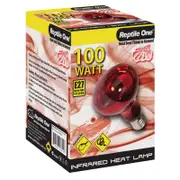 Reptile One Heat Lamp Infrared Medi Lamp - 100 Watt Red