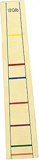 EPIGEIST Cello Finger Position Marker Stickers Durable Fingerboard Label Stickers for Cello Easy to Remove Enhance Skills Learning Efficiency Light Yellow